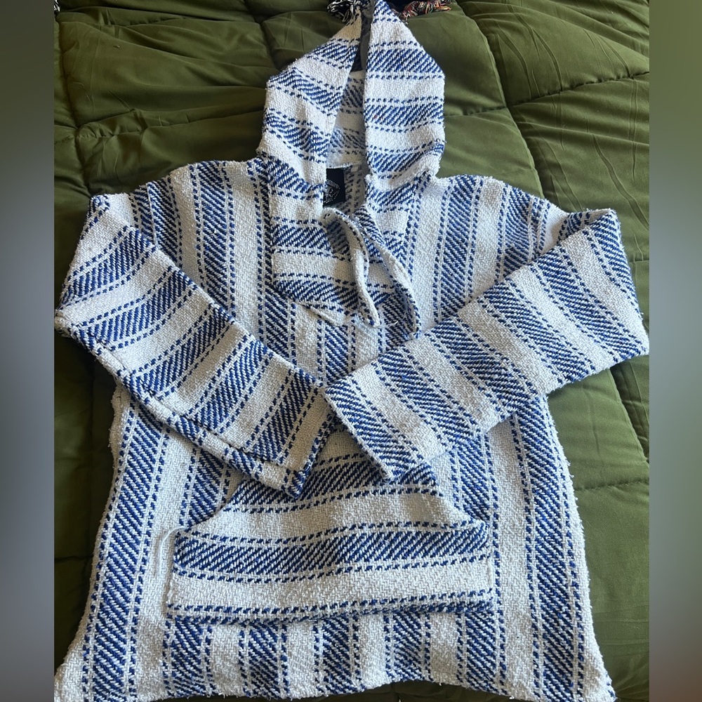 White and Blue Baja Billy’s Baja Jacket, Size Medium